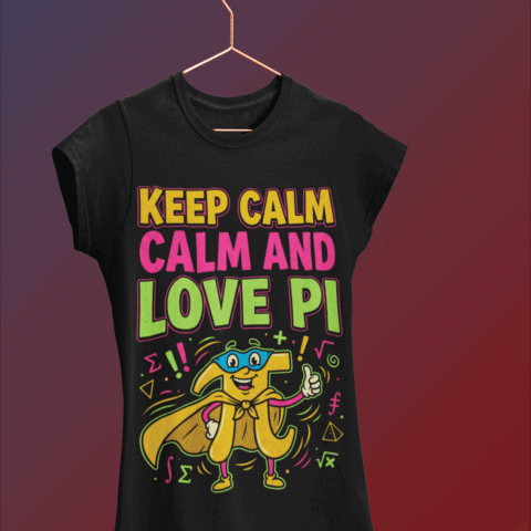 Keep Calm Love Pi T-Shirt Women Pi Day